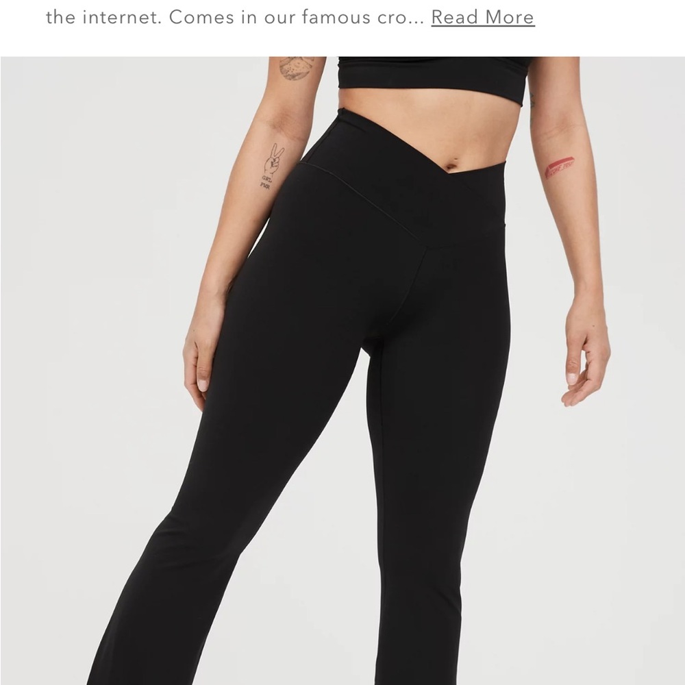 Aerie Offline Crossover Flare Leggings